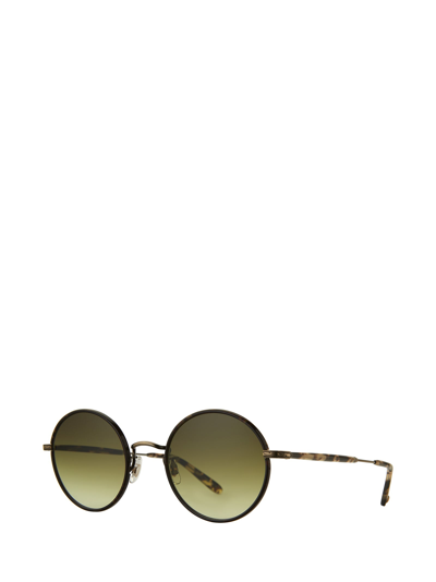 Shop Garrett Leight Sunglasses In Bourbon  - Brushed Gold