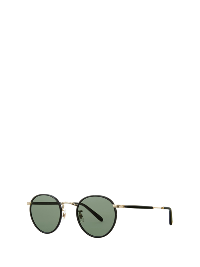 Shop Garrett Leight Sunglasses In Black-gold