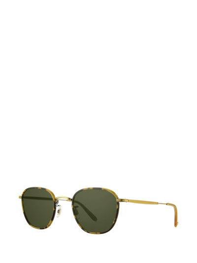 Shop Garrett Leight Sunglasses In Tokyo Tortoise - Antique Gold