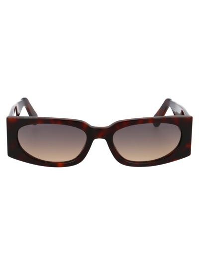 Shop Gcds Sunglasses In 52b Brown