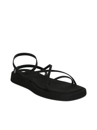 Shop Gia Borghini Rosie Crossover-strap Sandals In Black