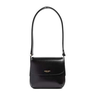 Shop Giorgio Armani La Prima Small Bag In Black