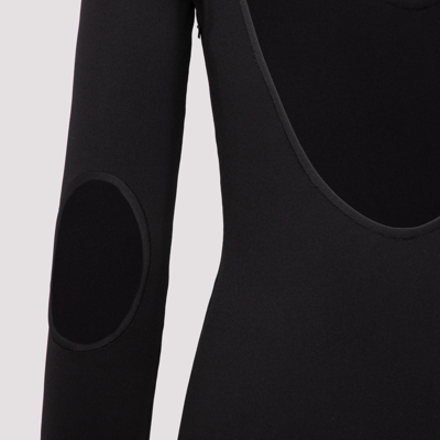 Shop Givenchy Open-back Body Suit In Black