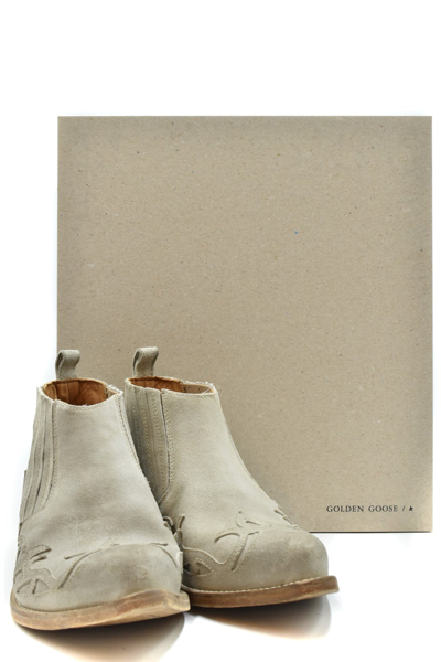 Shop Golden Goose Bootie In Beige