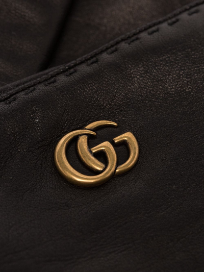 Shop Gucci Gloves Maya Logo Accessories In Black