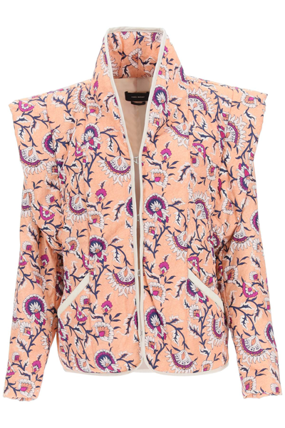 Shop Isabel Marant Janissae Convertible Jacket In Mixed Colours