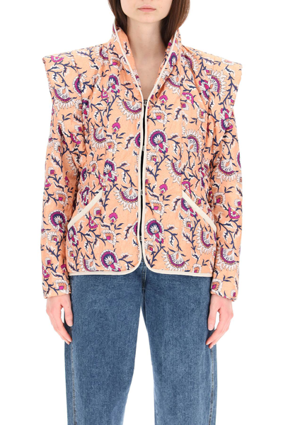 Shop Isabel Marant Janissae Convertible Jacket In Mixed Colours