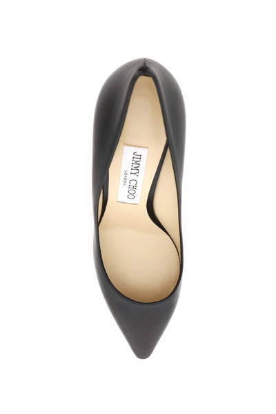 Shop Jimmy Choo Romy 85 Nappa Leather Pumps In Black