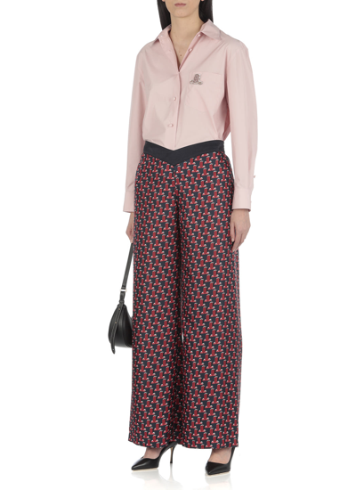 Shop Lanvin Trousers Red