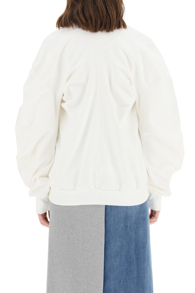 Shop Maison Margiela Shaped Sweatshirt In White