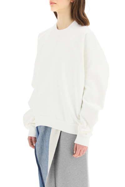 Shop Maison Margiela Shaped Sweatshirt In White