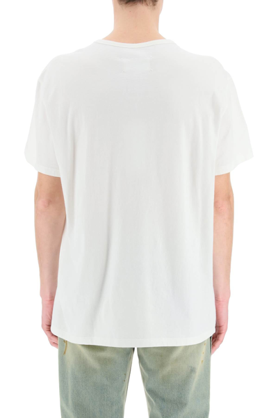 Shop Maison Margiela T-shirt With Embroidered Logo In White