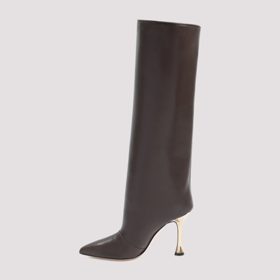 Shop Manolo Blahnik Khomokia Boots Shoes In Brown