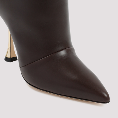 Shop Manolo Blahnik Khomokia Boots Shoes In Brown