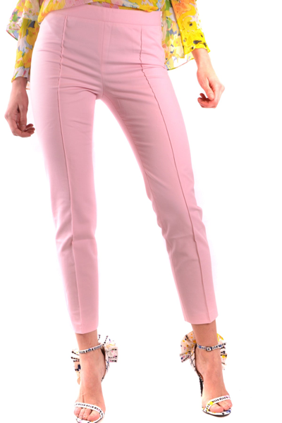 Shop Moschino Trousers In Pink