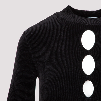Shop Msgm Viscose Sweater In Black
