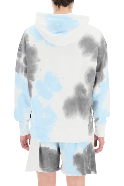 Shop Msgm Tie-dye Hoodie In Mixed Colours