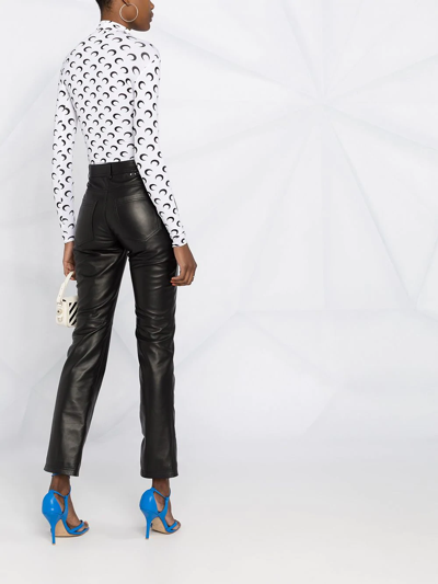 Shop Off-white Polished-finish Trousers