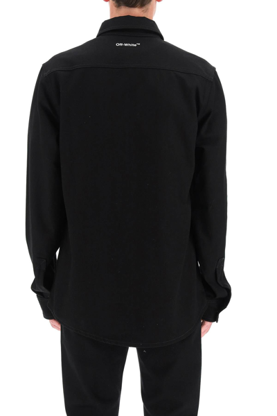 Shop Off-white Single Arrow Over Shirt In Black