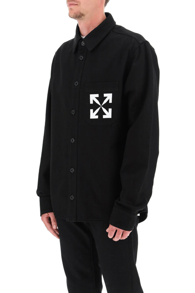 Shop Off-white Single Arrow Over Shirt In Black