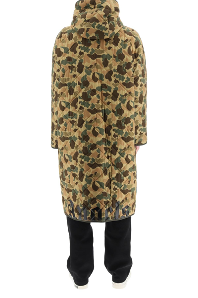 Shop Palm Angels Long Camouflage Parka In Mixed Colours