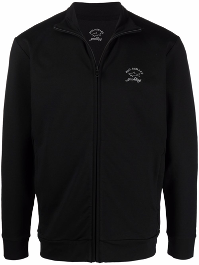 Shop Paul & Shark Sweatshirt With Zip Clothing In Black