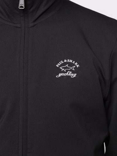 Shop Paul & Shark Sweatshirt With Zip Clothing In Black