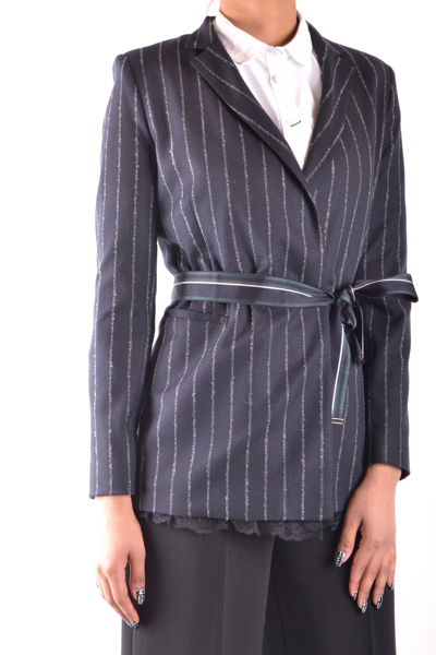 Shop Pinko Jacket In Dark Blue