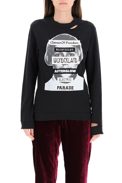 Shop Raf Simons Chimes Of Freedom Sweatshirt In Black