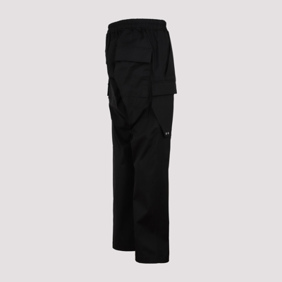 Shop Rick Owens Cotton Cargo Pants In Black