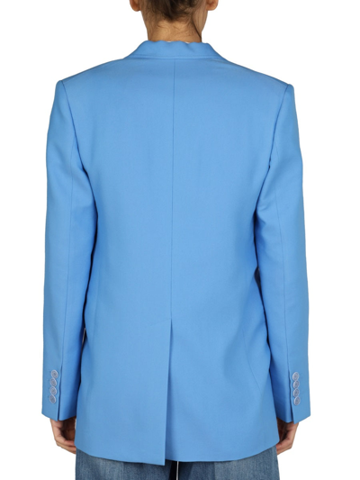 Shop Stella Mccartney Single-breasted Jacket In Azure