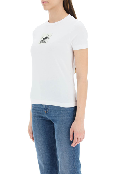 Shop Stella Mccartney Logo Patch T-shirt In Mixed Colours