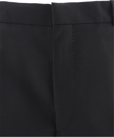 Shop Alexander Mcqueen Tailored Wool Pants In Black  