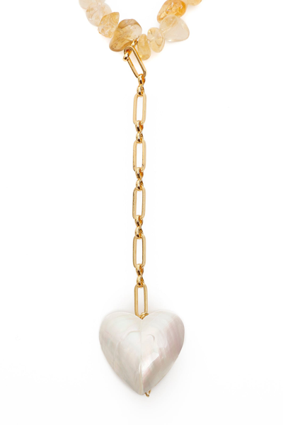Shop Timeless Pearly Quartz Necklace In Mixed Colours