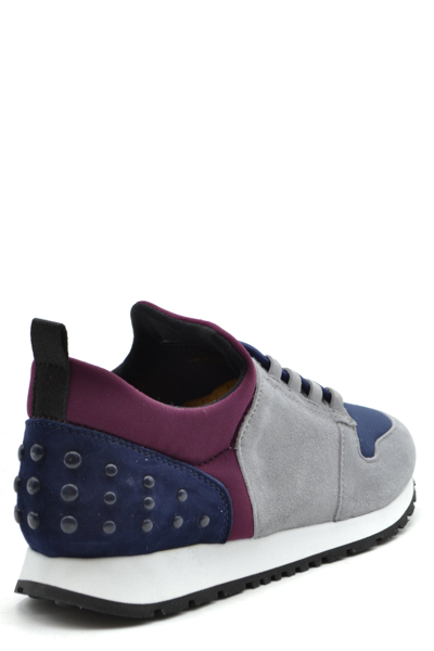 Shop Tod's Sneakers In Gray