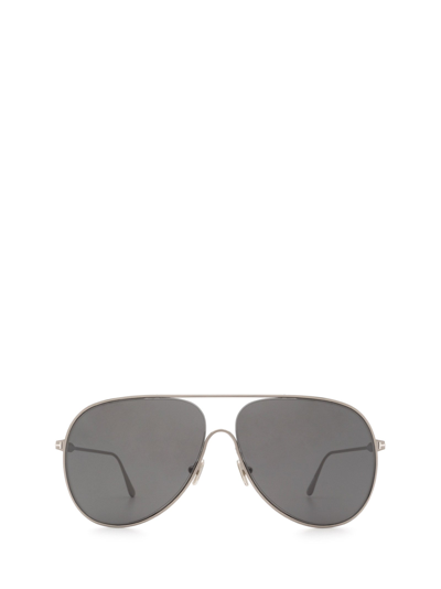 Shop Tom Ford Eyewear Sunglasses In Ruthenium