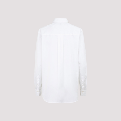 Shop Totême Signature Cotton Shirt In White