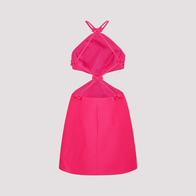 Shop Valentino Mini Dress In Pink &amp; Purple