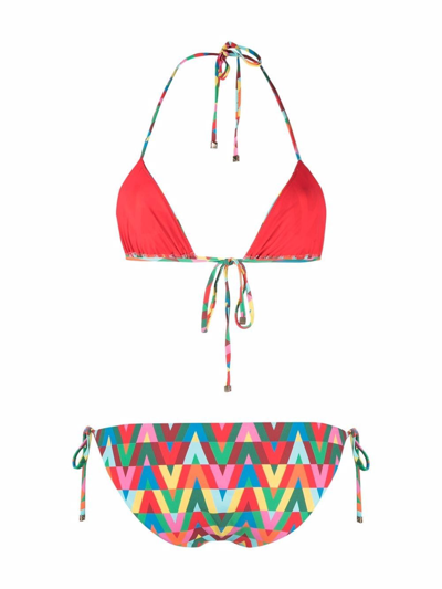 Shop Valentino Bikini Clothing In Multicolour