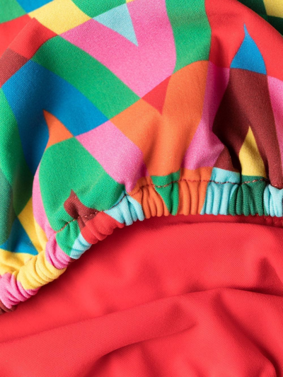 Valentino Archive Logo Print Bikini Set In Multicolour