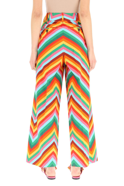 Shop Valentino Cotton Culotte Trousers In Mixed Colours