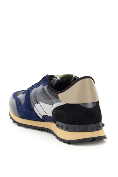 Shop Valentino Garavani Rockrunner Camouflage Sneakers In Mixed Colours