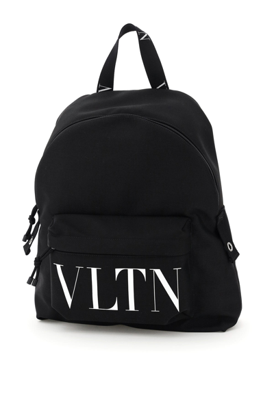 Shop Valentino Garavani Vltn Print Backpack In Black