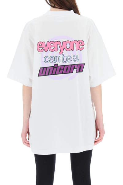 Shop Vetements 'everyone Can Be A Unicorn' T-shirt In Mixed Colours