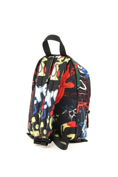 Shop Vetements Graffiti Print Mini Backpack In Mixed Colours