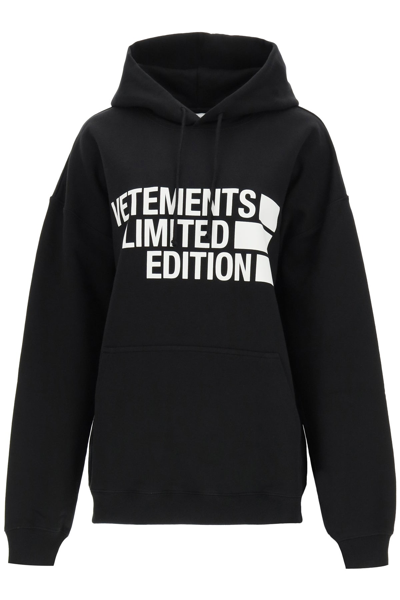 Shop Vetements Limited Edition Logo Print Oversized Sweatshirt In Mixed Colours