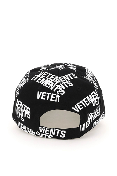 Shop Vetements Logo Print Baseball Hat In Mixed Colours