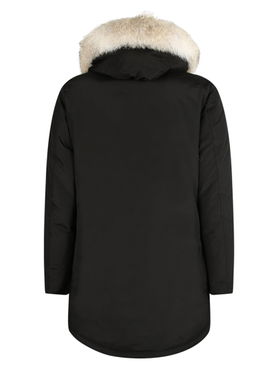 Shop Woolrich Artic Parka Coat In Black