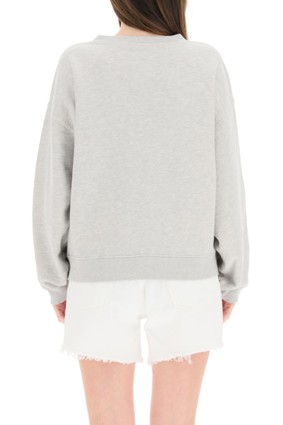 Shop Agolde Nolan Boxy Sweatshirt In Grey