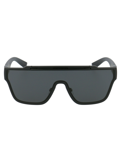 Shop Dolce & Gabbana Sunglasses In 252587 Matte Black